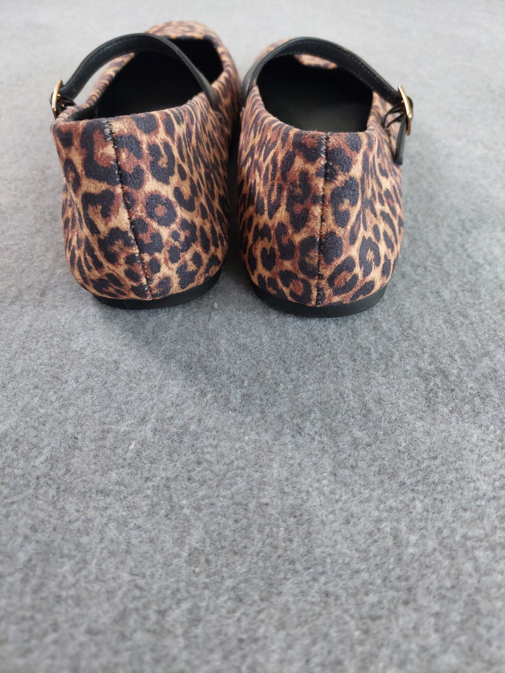 Serra Leopard Print Mary Jane Flats Memory Foam Size 10 - Picture 6 of 7